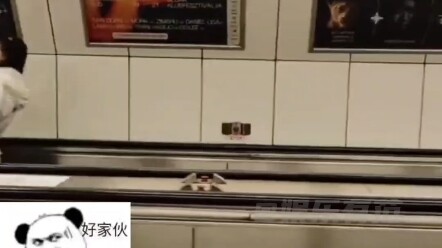 An unexpected new world discovered while riding the escalator!