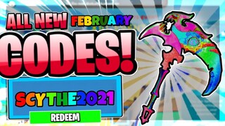 *FEBRUARY 2021* ALL NEW SECRET OP CODES IN SCYTHE SIMULATOR! | ☠Roblox Scythe Simulator☠