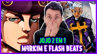 MORENO REAGINDO A JOJO 2 EM 1 | Tooru (M4rkim) e Enrico Pucci (Flash Beats)