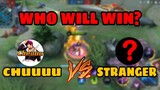 1 V 1 CHOU MOBILE LEGENDS | Chuuuu VS STRANGER | WHO WILL WIN? Ep.001