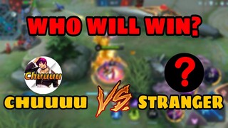 1 V 1 CHOU MOBILE LEGENDS | Chuuuu VS STRANGER | WHO WILL WIN? Ep.001