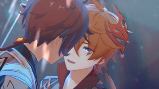 [Genshin Impact MMD·Li Da/Zhong Gong]🔶Under the Sea of Stars Promised——💧(Zhong Li & Dadalia-Secret/P