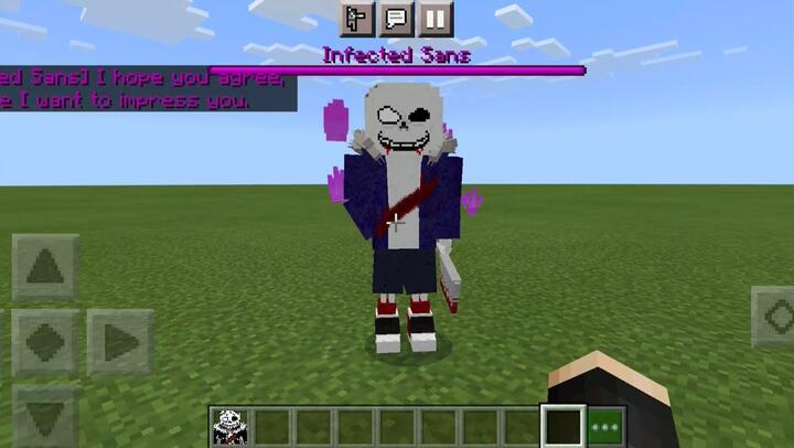 Infected Sans ADDON in Minecraft PE