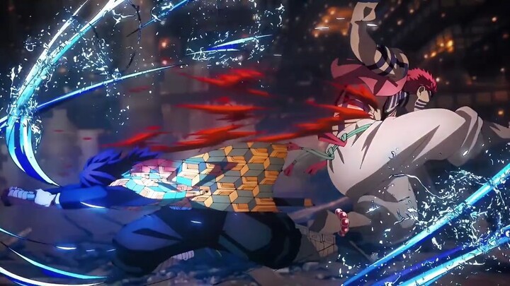 Fight giyu vs akaza