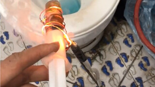 Hardcore invention: winter water drain assist device