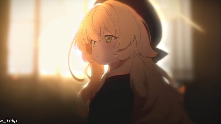 少女看向远方，思念着远方...