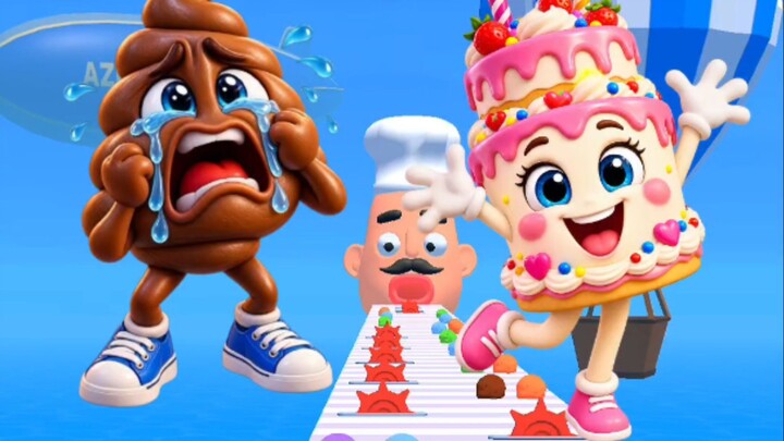 Stacky Ice Cream Runner #asmr #cartoon #usa
