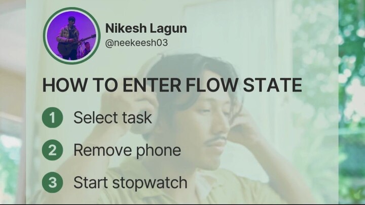 How to enter flow state?