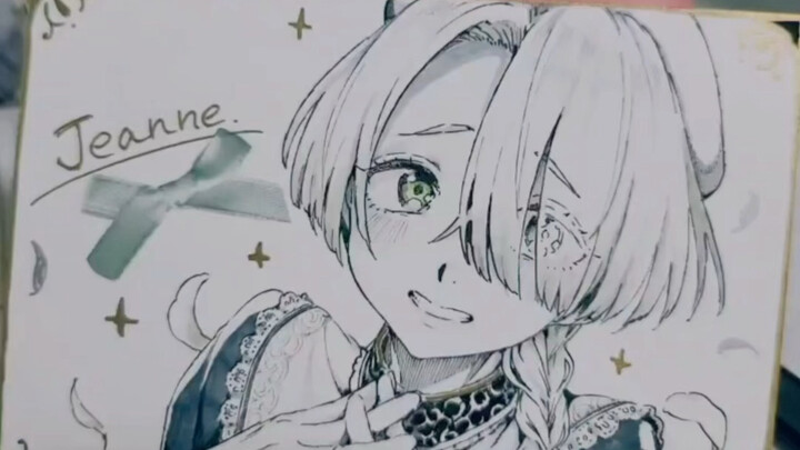 Ilustrasi buatan tangan untuk hadiah sudah selesai, jadi aku merekam videonya satu per satu 🖊️ Semua