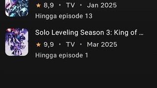 Persiapkan Diri Untuk Solo Leveling S3 😎🔥