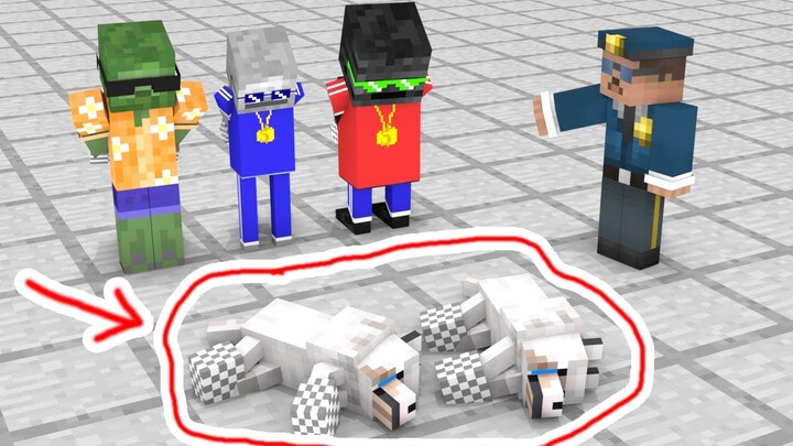 Monster School : Zombie Gangster And Skeleton Gangster Were Arrested By Police - Minecraft Animation