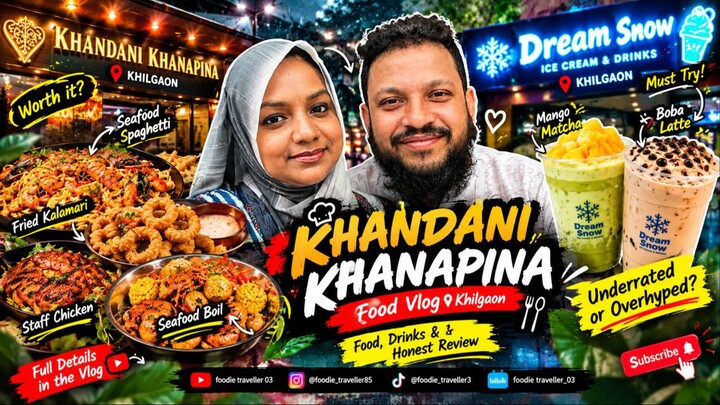 Khilgaon Food Hunt 🔥 Seafood Spaghetti, Kalamari, Seafood Boil & Mango Matcha!