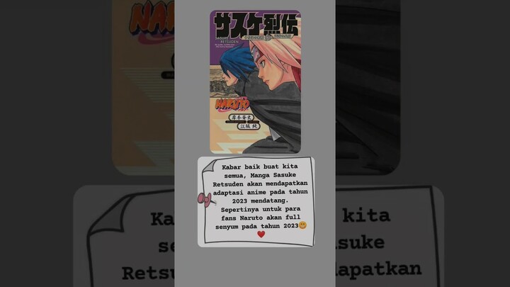 Sasuke Retsuden Information ❤ #shorts #infoanime #anime#sasukeretsuden #naruto