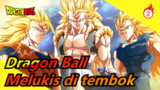 Dragon Ball|Akhir pekan ini di rumah, melukis Dragon Ball Super Saiyan Vegito Di tembok_2