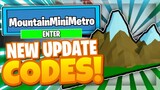 ALL NEW *🏔MOUNTAINS* UPDATE OP CODES! Mini Metro Roblox