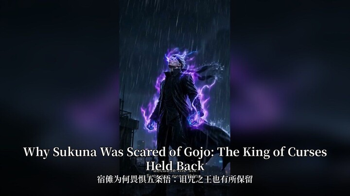 Why Sukuna Was Scared of Gojo: The King of Curses Held Back | 宿傩为何畏惧五条悟：诅咒之王也有所保留