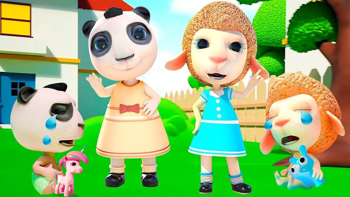 Dolly and Panda Turned into Toddlers | Baby Safety | Cartoon for Kids | Dolly and Friends - Thailand
