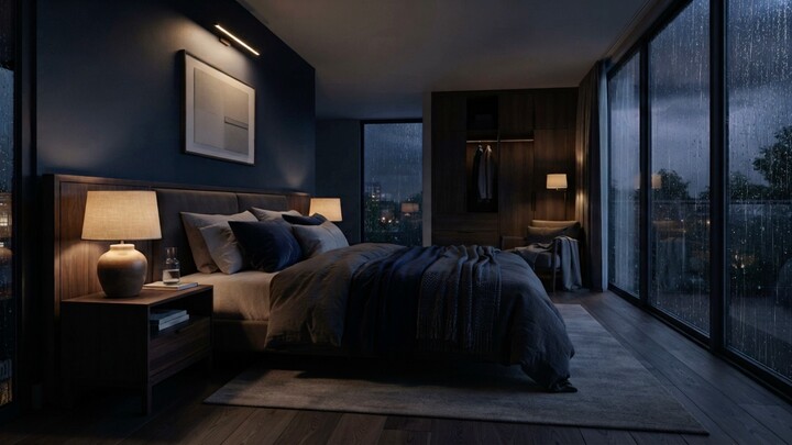 Muffled rain sounds for sleeping with Black Screen: Instant Anxiety Relief 助眠雨声黑屏：快速缓解焦虑，深度睡眠白噪音