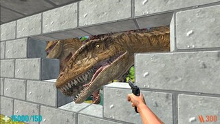 Survive in Grasslands with Dinosaurs. FPS Perspective! Animal Revolt Battle Simulator