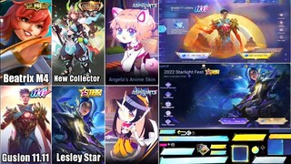 UPDATE SKIN & EVENT MLBB!! BEATRIX M4, GUSION 11.11, LESLEY STAR ANNUAL, NEW 2 SKIN ASPIRANT