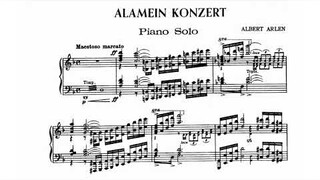 Albert Arlen - El Alamein Piano Concerto (audio + sheet music)