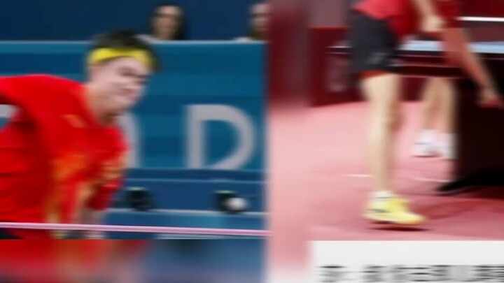 France Paris Olympics Chinese table tennis team played against three players hahahahaha