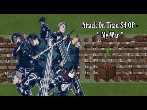 Attack On Titan Season 4 OP | “My War” | “Boku no Sensou” | Minecraft Noteblock Cover.