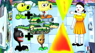 Monster Tank+Kick Buddy+Cartoon Cat+Squid Game Doll Pvz Fusion Animation पौधे और लाश