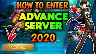 HOW TO ENTER ADVANCE SERVER in MOBILE LEGENDS 2020 || SAJIDCH