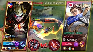 DYRROTH VS AGGRESSIVE ALUCARD🔥SPELL VAMP AGAINST LIFESTEAL WHO WIN? | BEST DYRROTH BUILD!!