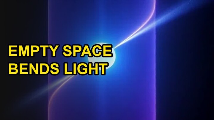 A dead star twisted empty space