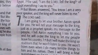 Daily Verse.                  Exodus 7:1-7