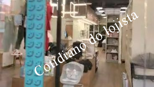 Uma volta em um Mall da cidade.... Lojas abertas, porém vazias.