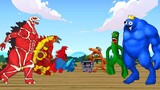 RAINBOW FRIENDS vs TEAM GODZILLA | Roblox Rainbow Friends vs Godzilla Animation