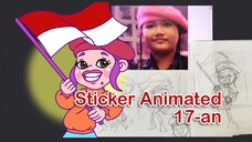 sticker animated 17-an | animasi 2D | tutorial animasi