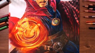 Doctor Strange (Benedict Cumberbatch) - speed drawing _ Part 6