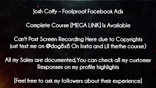 Josh Coffy course - Foolproof Facebook Ads download