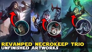 REVAMPED VEXANA, FARAMIS AND LEOMORD UNFINISHED ARTWORKS! | THEY LOOK HANDSOME AND BEAUTIFUL? | MLBB