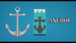 Banner design ideas: How to make an ANCHOR banner in Minecraft!