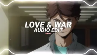 love & war - yellow claw ft. yade lauren [edit audio]
