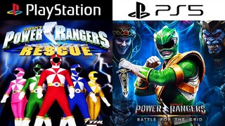 Power Rangers PlayStation Evolution PS1 - PS5