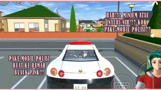 NYURI MOBIL POLISI BUAT KE RUMAH BAWAH TANAH BLACK PINK!! JADI BURONAN SAKURA SCHOOL SIMULATOR!!