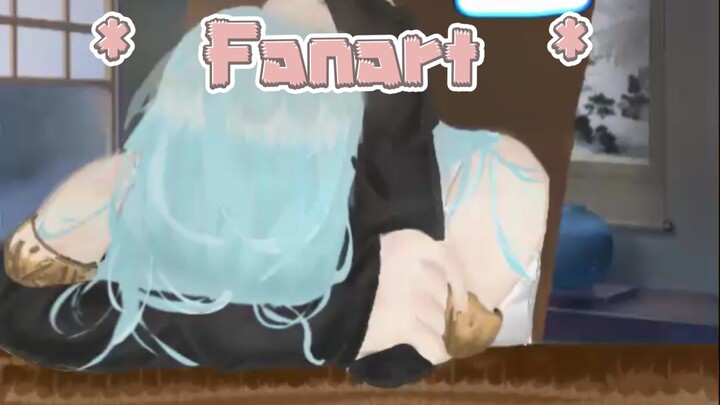 speed paint of rimuru fanart