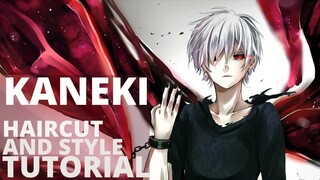 KANEKI Tokyo Ghoul HAIRCUT (Mens hair tutorial 2021) cosplay