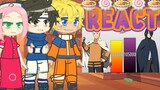 ||REACT 🍜GENINS DE KONOHA REAGINDO AO (🍥Naruto vs Sasuke Power Levels 🔥🍥) •Dani-Wolff• 🍜||