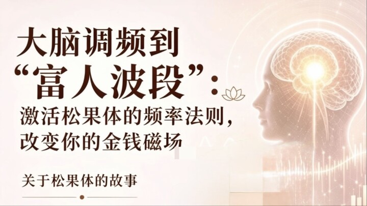 大脑调频到“富人波段”：激活松果体的频率法则，改变你的金钱磁场#松果体 #松果体呼吸课