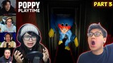 Reaksi Gamer DiKejar - Kejar Boneka Seram Huggy Wuggy Part 3 | Poppy Playtime Indonesia