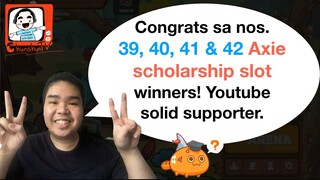 How to be axie scholars? I 4 winners announcement