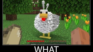 Minecraft รออะไร meme part 63 ไก่ minecraft ที่เหมือนจริง