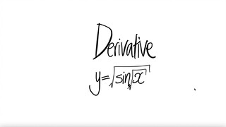 trig derivative y=√sin(√x)